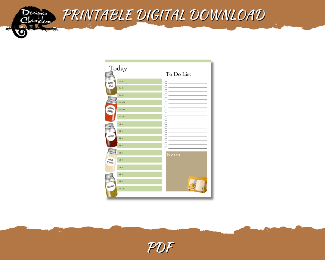 DIGITAL Harvest Pantry Planner Inserts