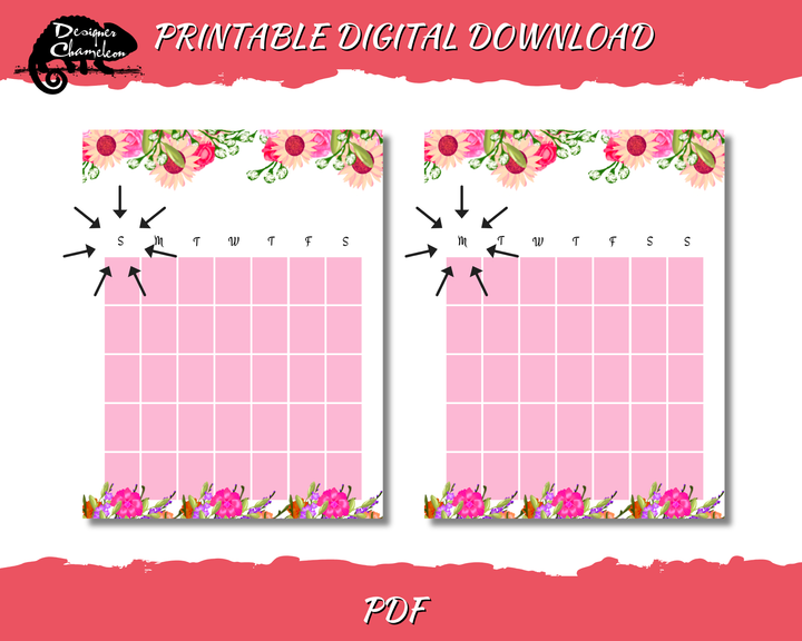 DIGITAL Flower Shop Planner Inserts
