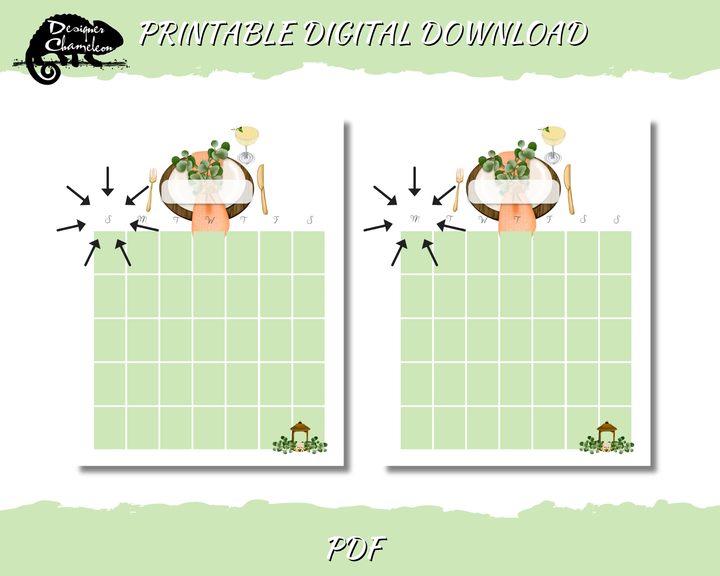 DIGITAL Brunch Planner Inserts