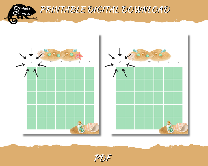 DIGITAL Beachcomber Treasure Planner Inserts