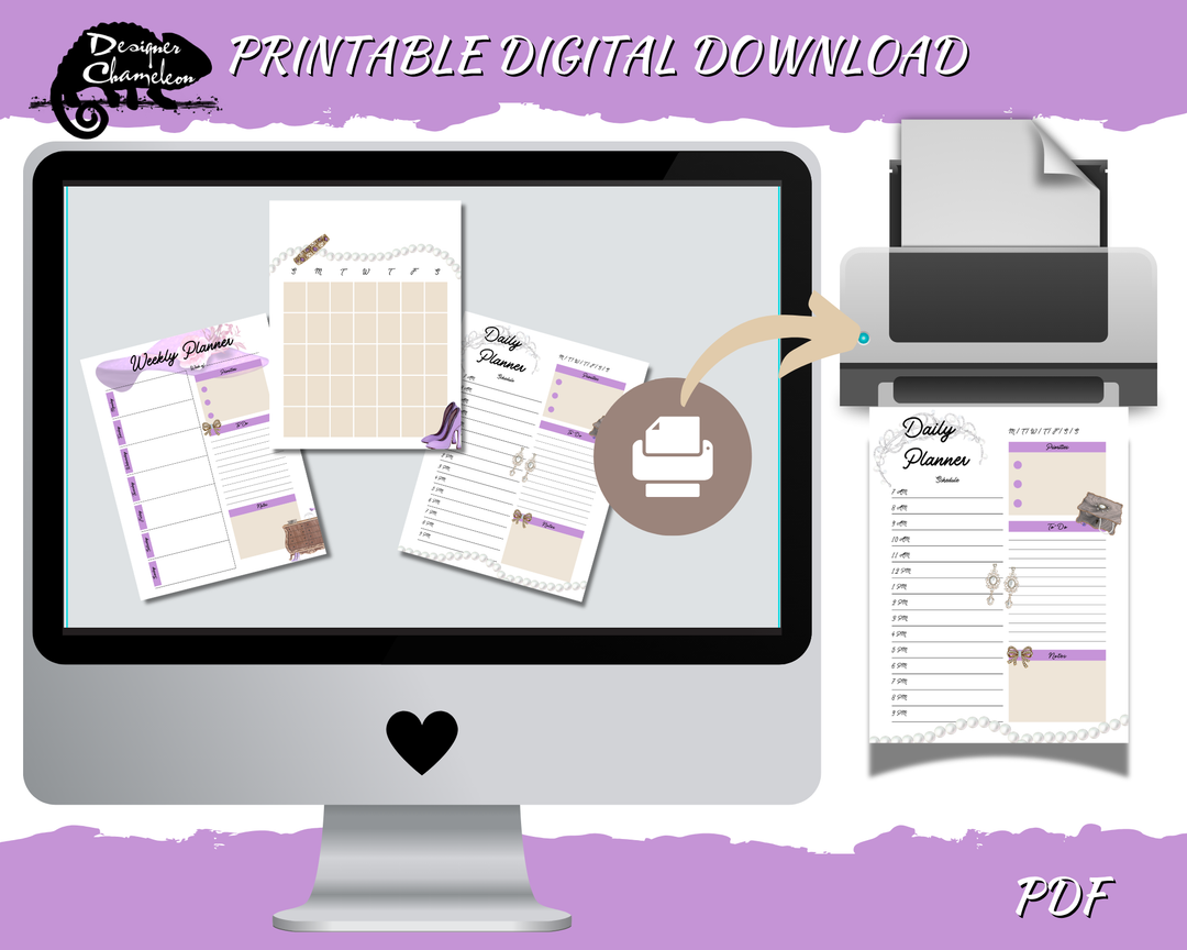 DIGITAL Vintage Jewelry Planner Inserts