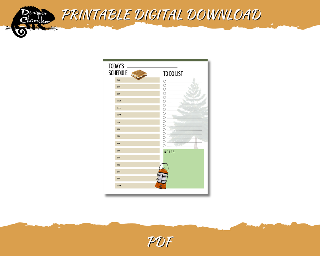 DIGITAL Happy Camper Planner Inserts
