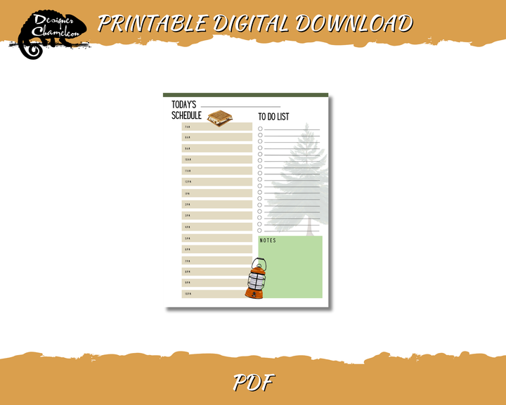 DIGITAL Happy Camper Planner Inserts