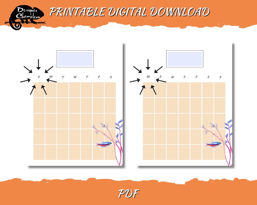 DIGITAL Fish Tank Planner Inserts