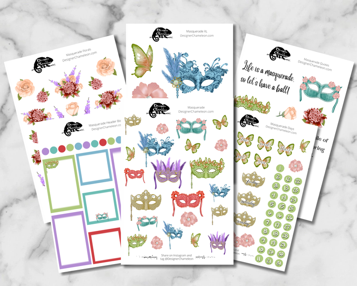 Masquerade Sticker Collection