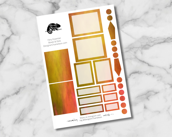 Fiery Essentials Stickers