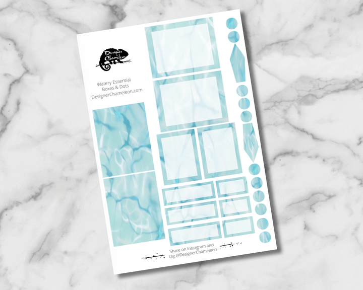 Watery Essentials Stickers