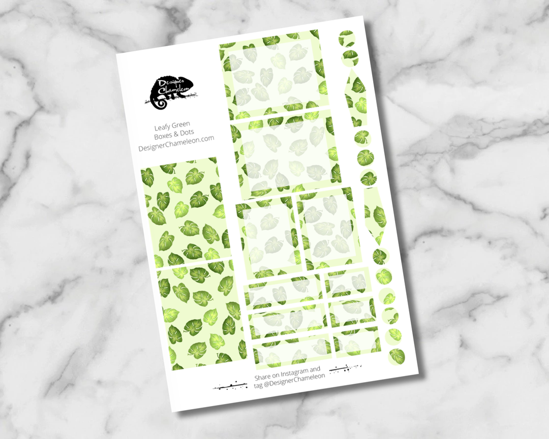 Leafy Green Essentials Stickers