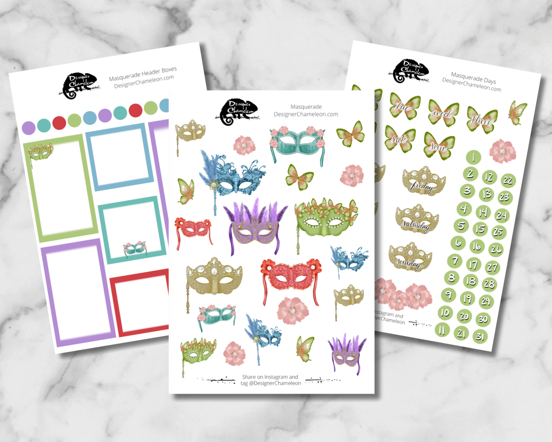 Masquerade Sticker Collection