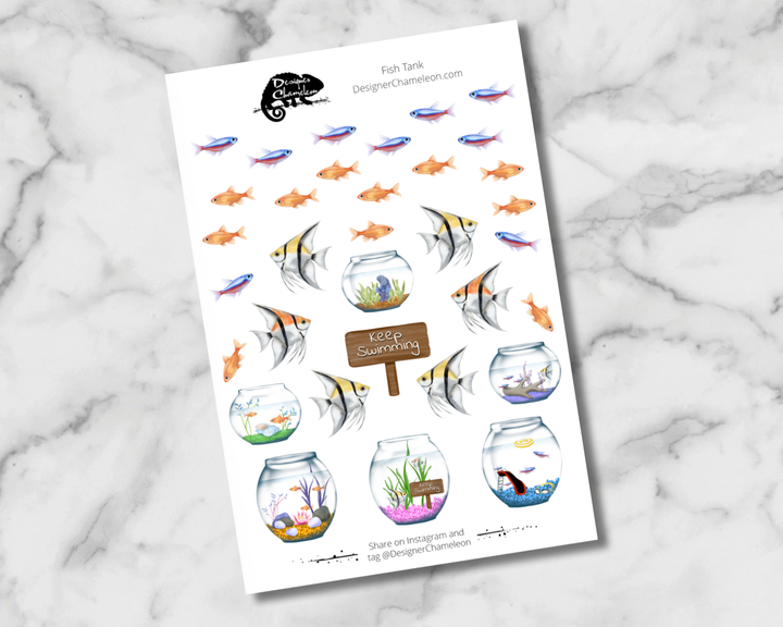 Fish Tank Sticker Collection