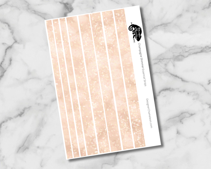 Champagne Shimmer Essentials Stickers