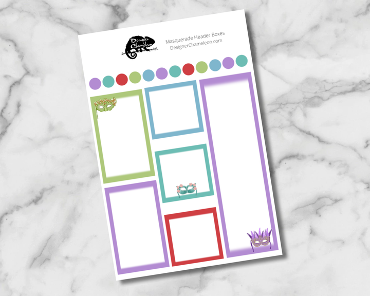 Masquerade Sticker Collection