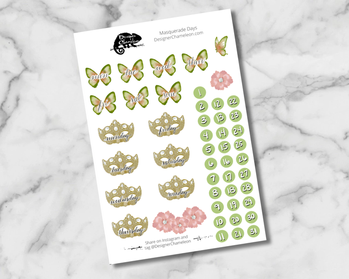 Masquerade Sticker Collection