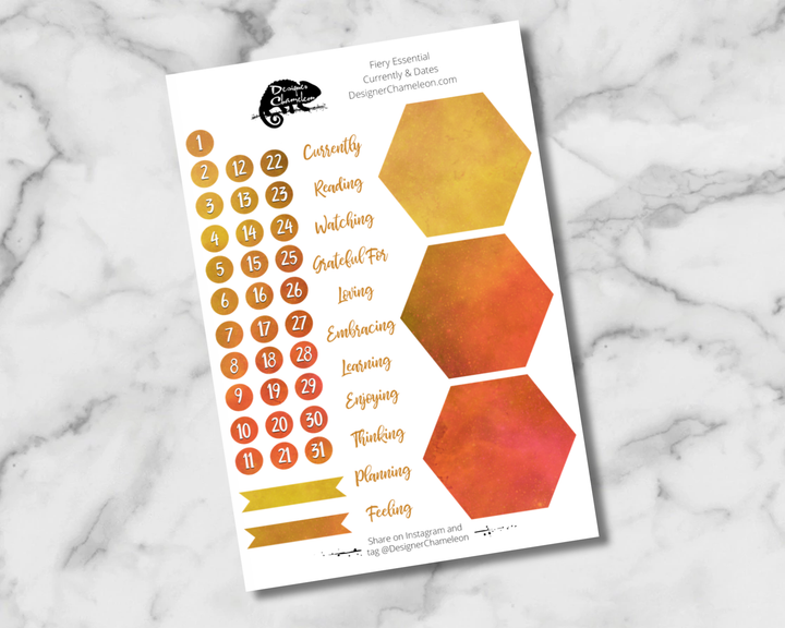Fiery Essentials Stickers