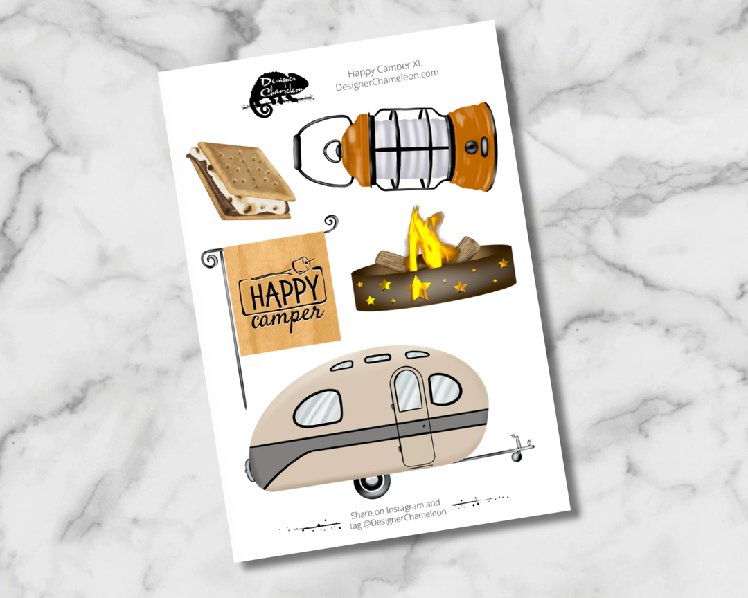 Happy Camper Sticker Collection