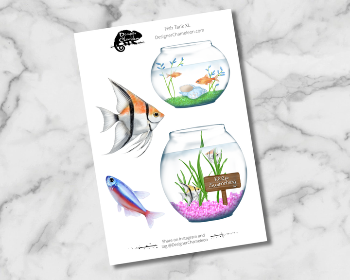 Fish Tank Sticker Collection