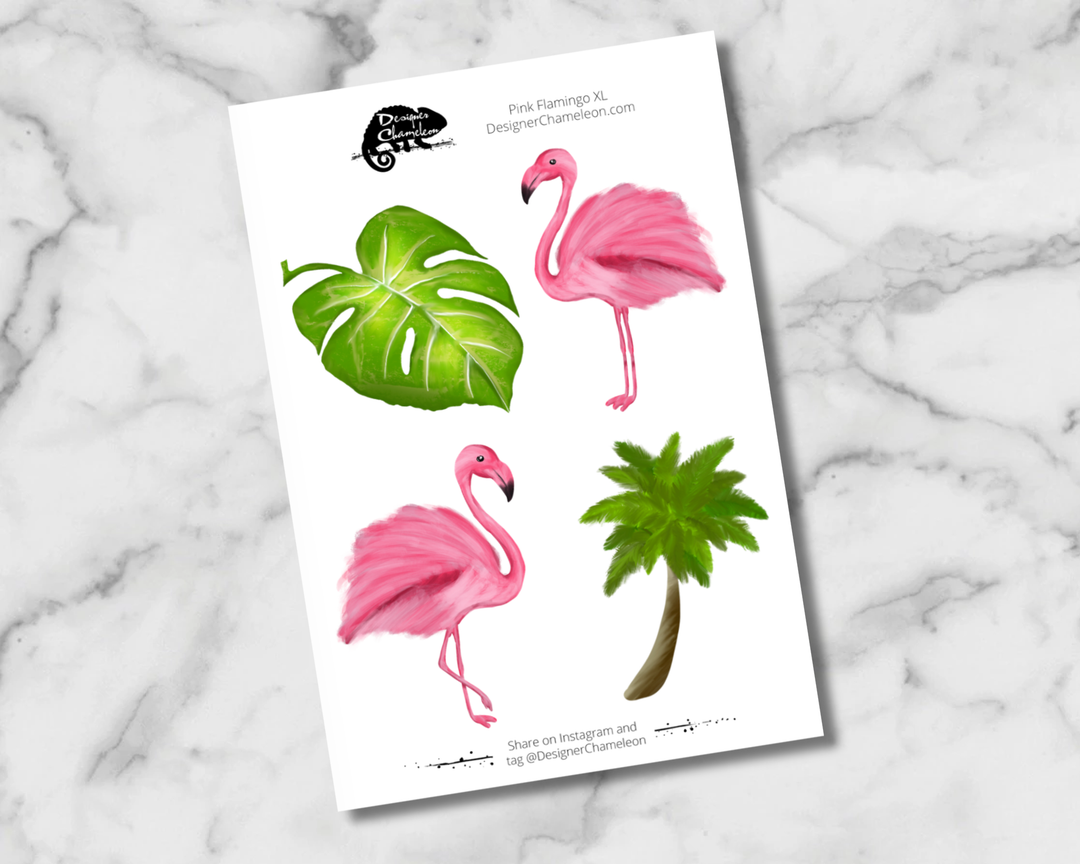 Pink Flamingo Sticker Collection
