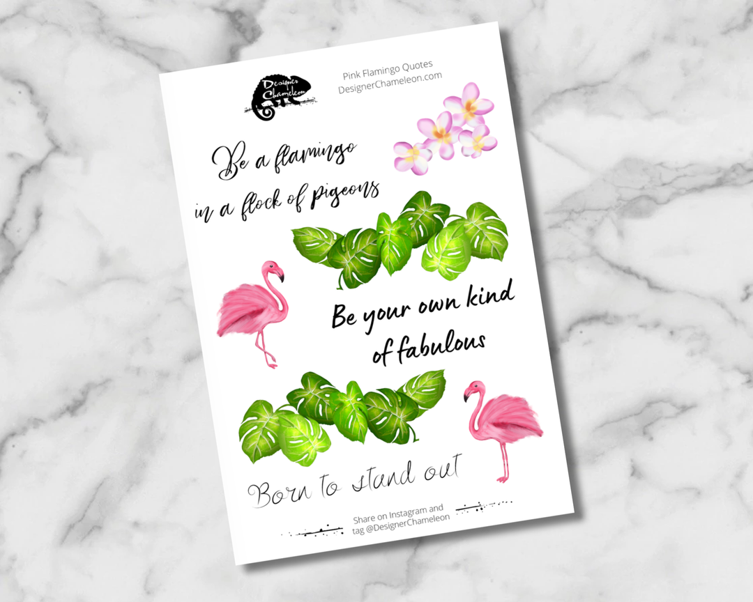 Pink Flamingo Sticker Collection