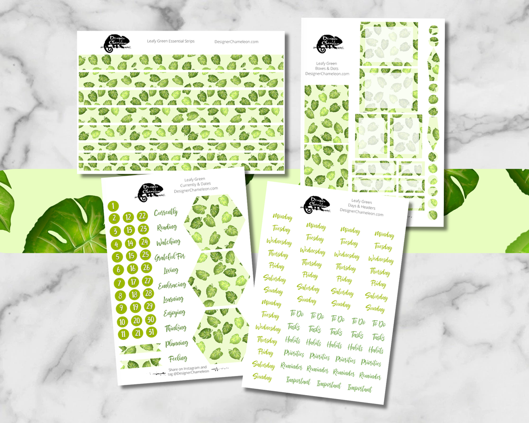 Leafy Green Essentials Stickers