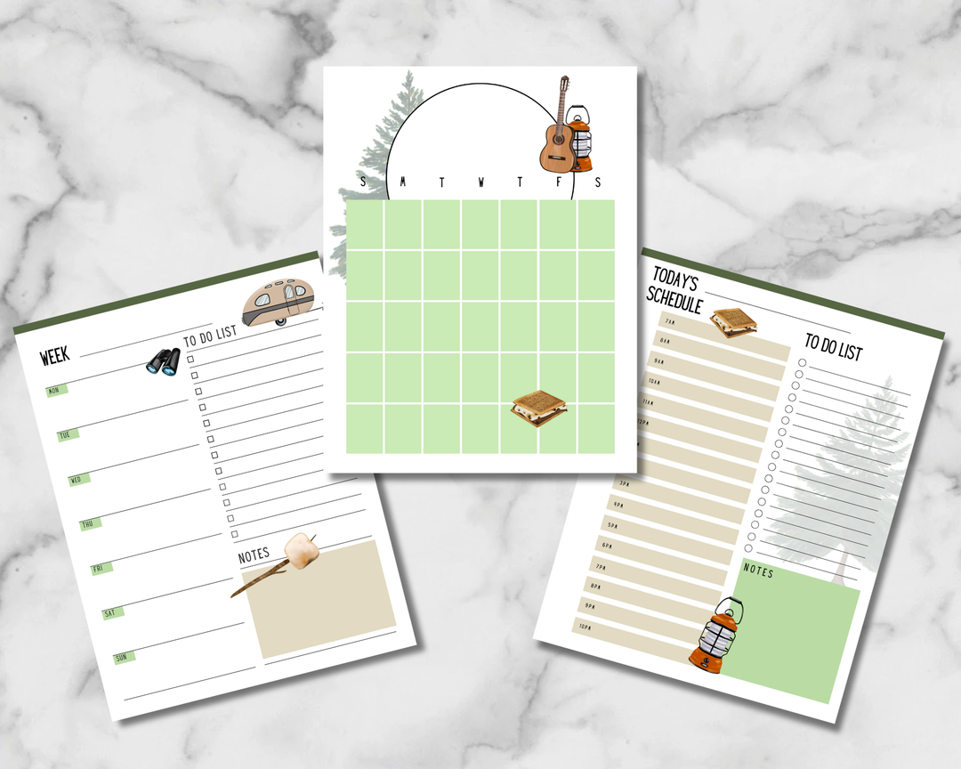 Happy Camper Planner Inserts