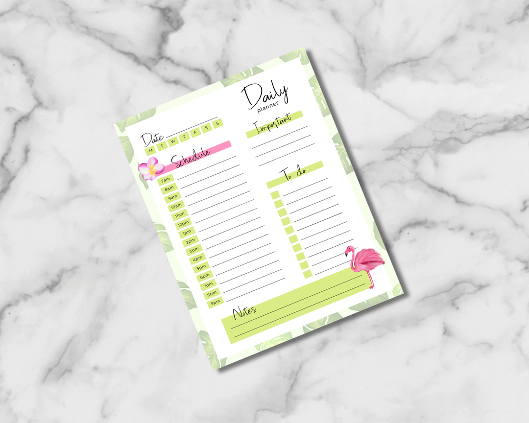 Pink Flamingo Planner Inserts