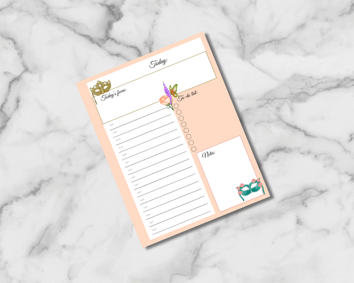 Masquerade Planner Inserts