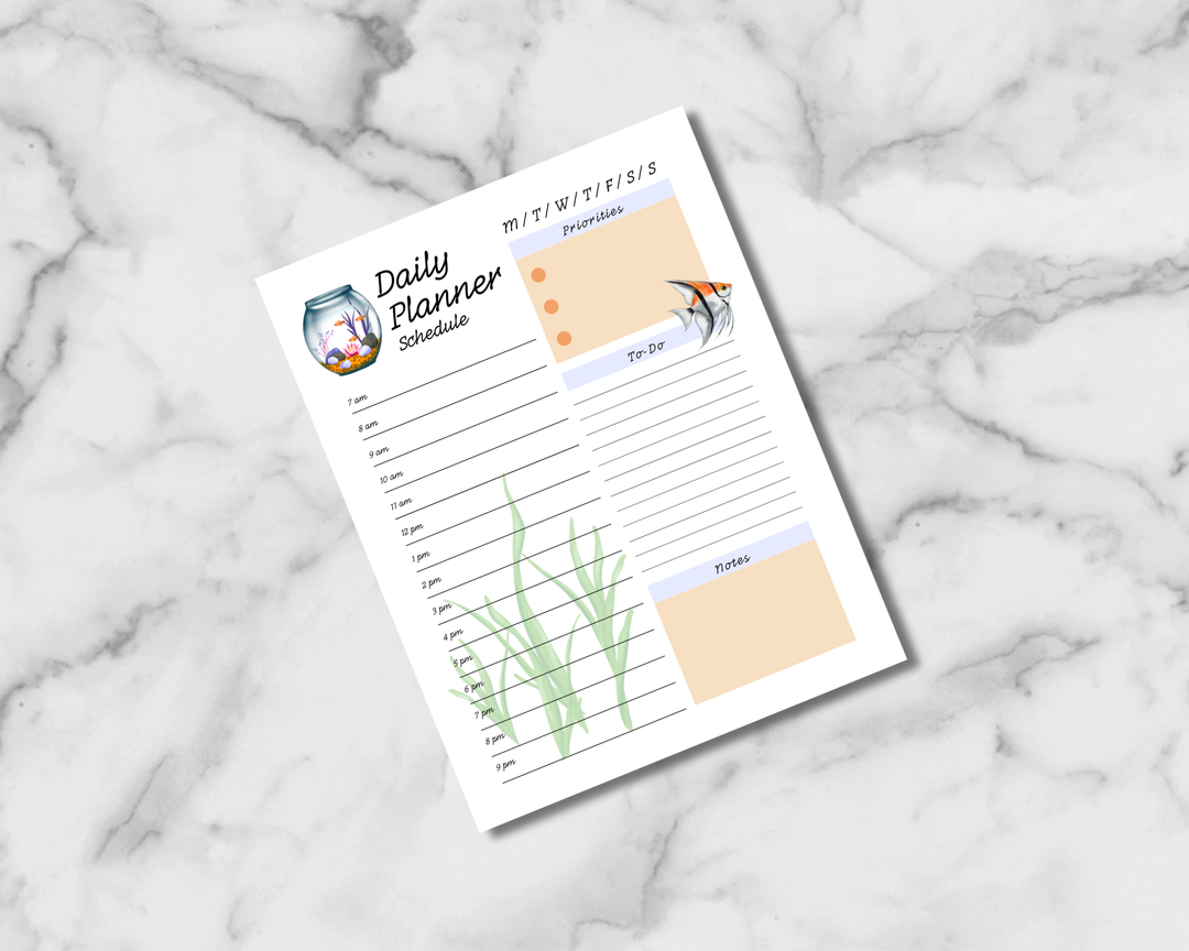 Fish Tank Planner Inserts