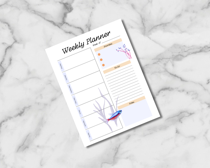 Fish Tank Planner Inserts