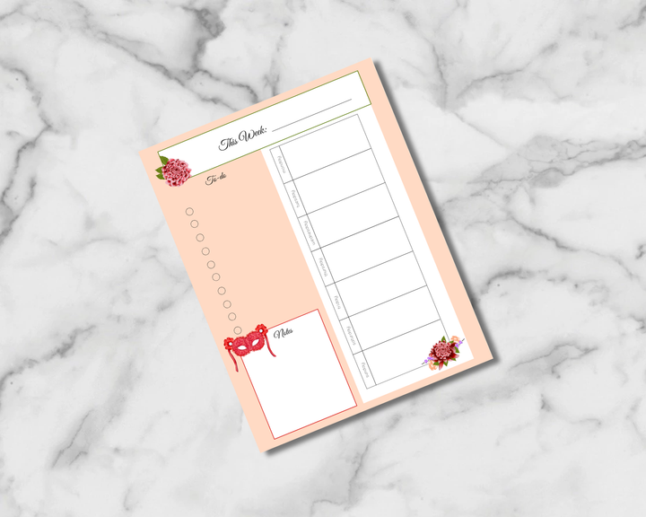 Masquerade Planner Inserts