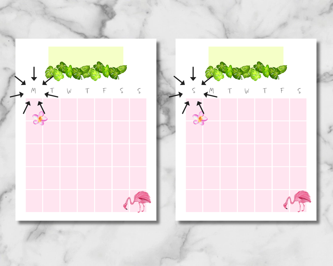 Pink Flamingo Planner Inserts