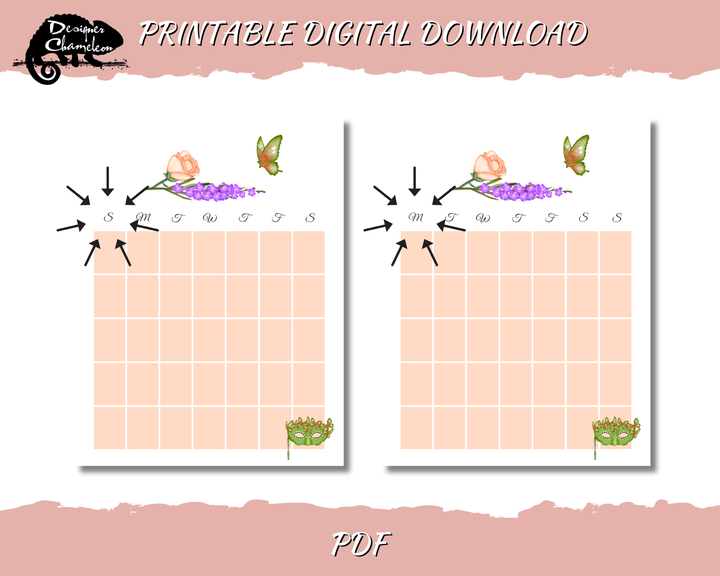 DIGITAL Masquerade Planner Inserts