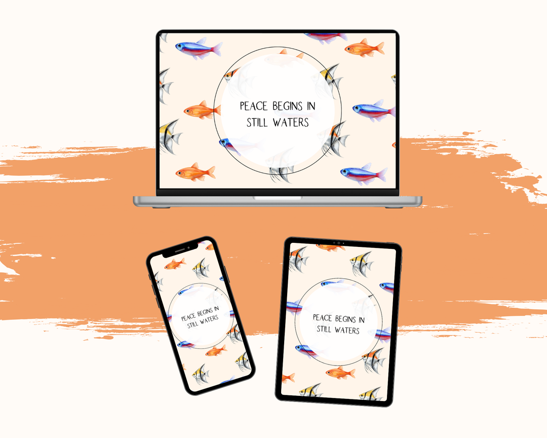 DIGITAL Fish Tank Screen Wallpaper Backgrounds
