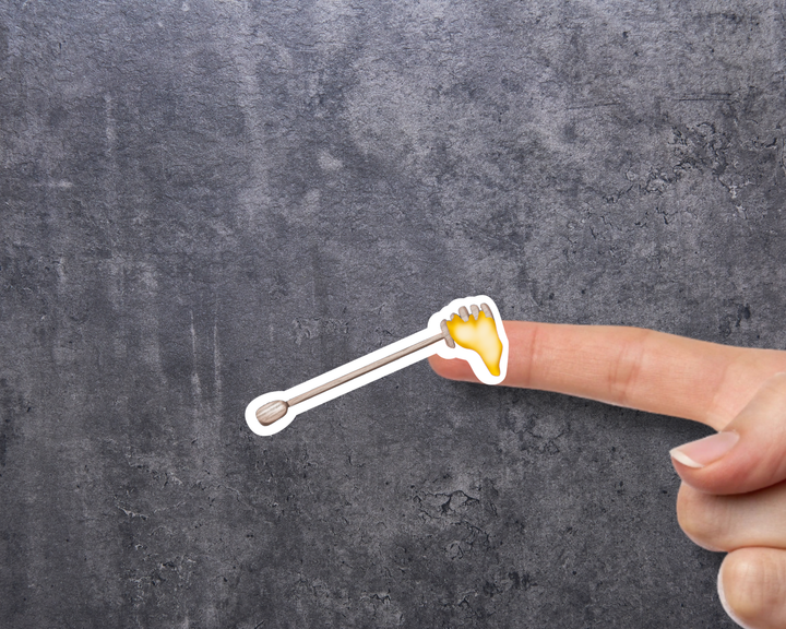 Honey Dipper Waterproof Vinyl 3" Sticker