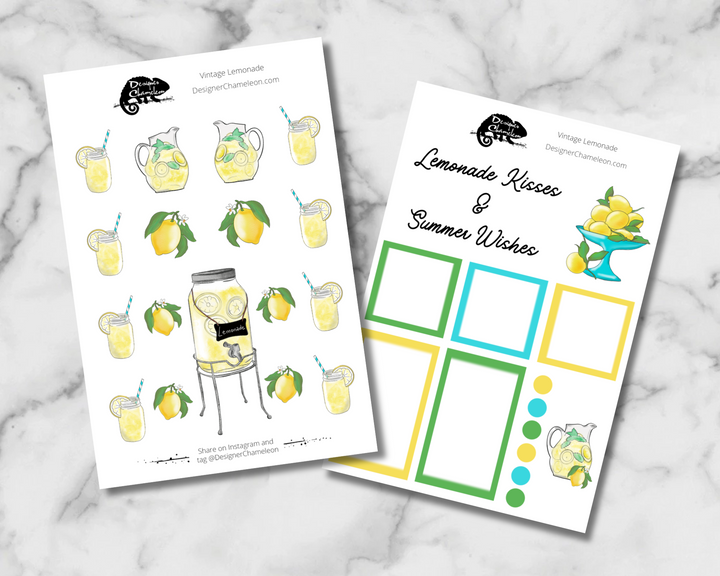 Vintage Lemonade Sticker Set