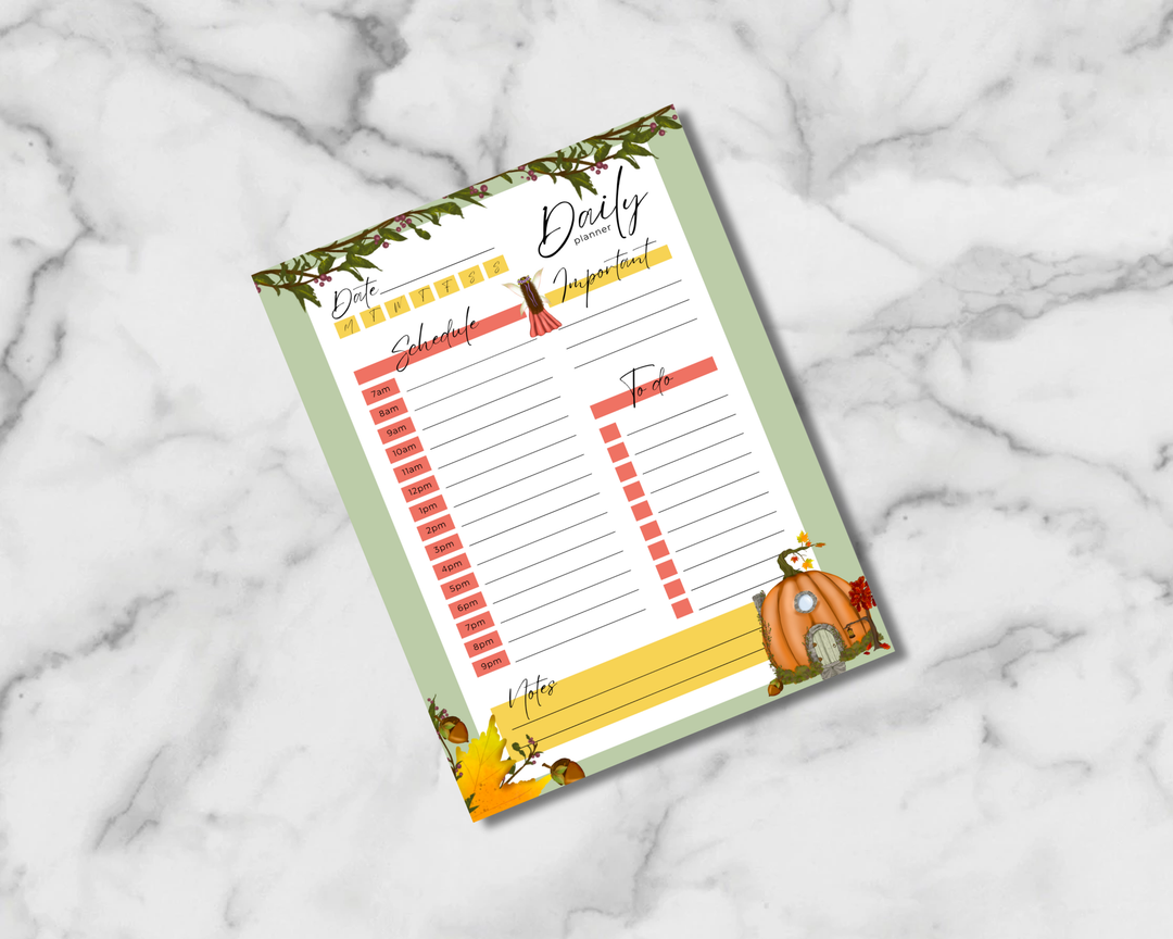 Fall Fairyland Planner Inserts