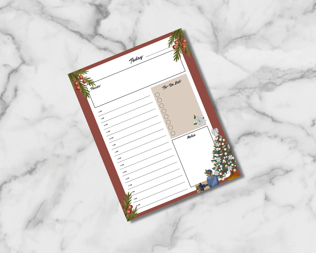 Farmhouse Christmas Planner Inserts