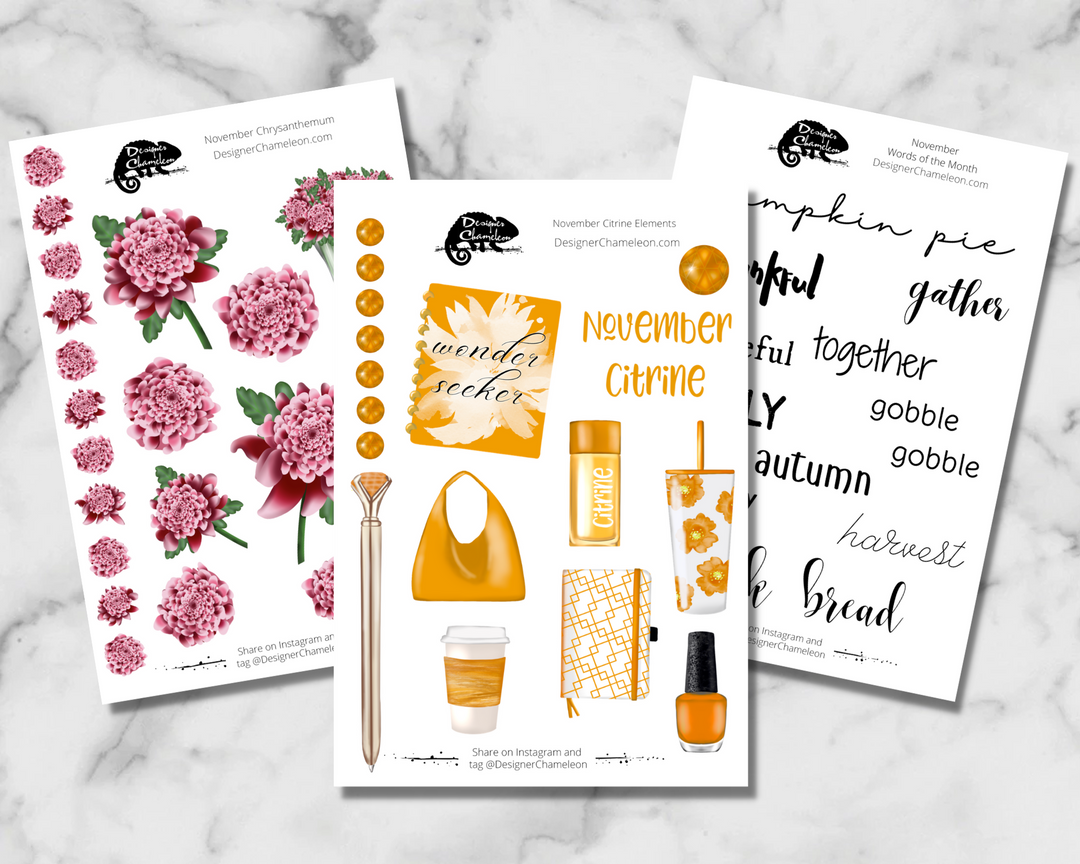 November Essentials Sticker Bundle