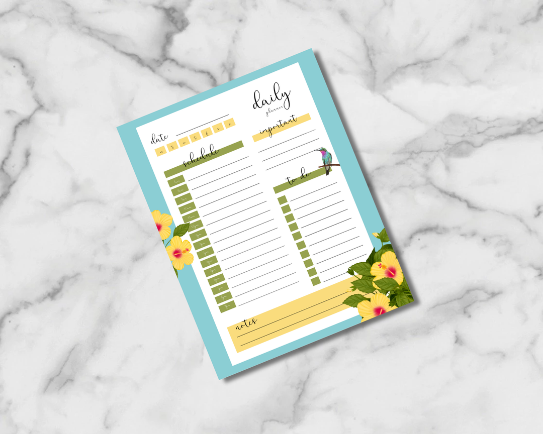 Hummingbirds planner inserts