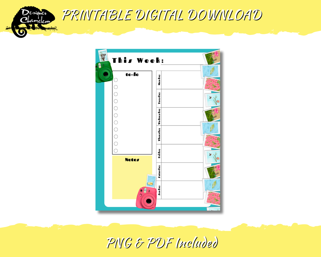 DIGITAL Picture This Planner Inserts