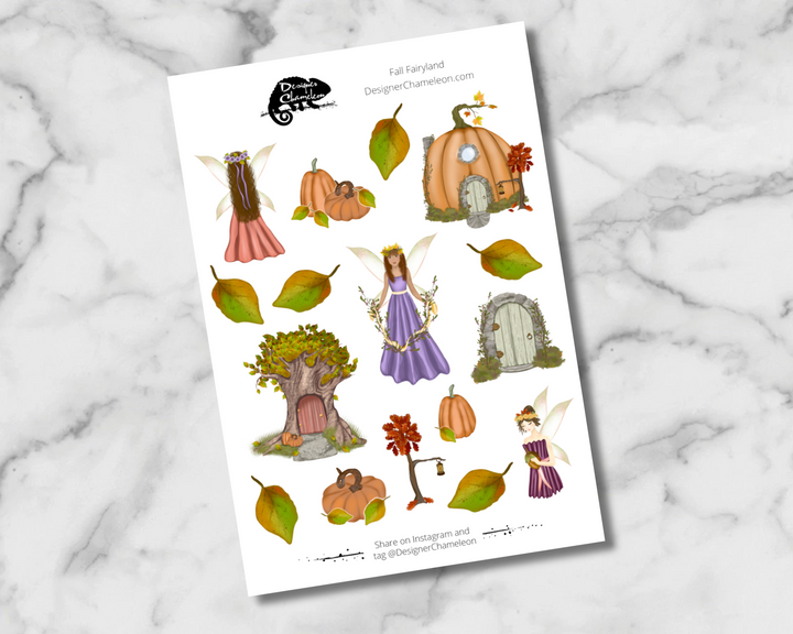 Fall Fairyland Sticker Collection