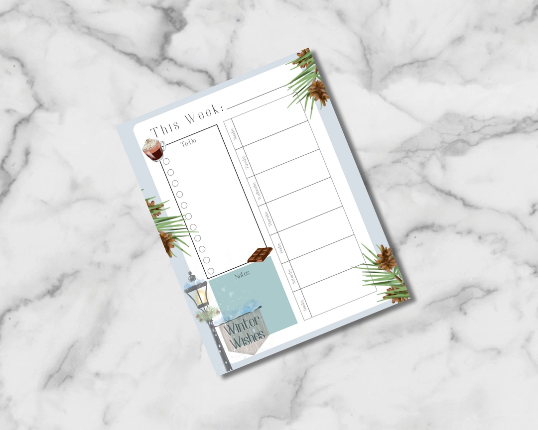 Winter Wishes Planner Inserts