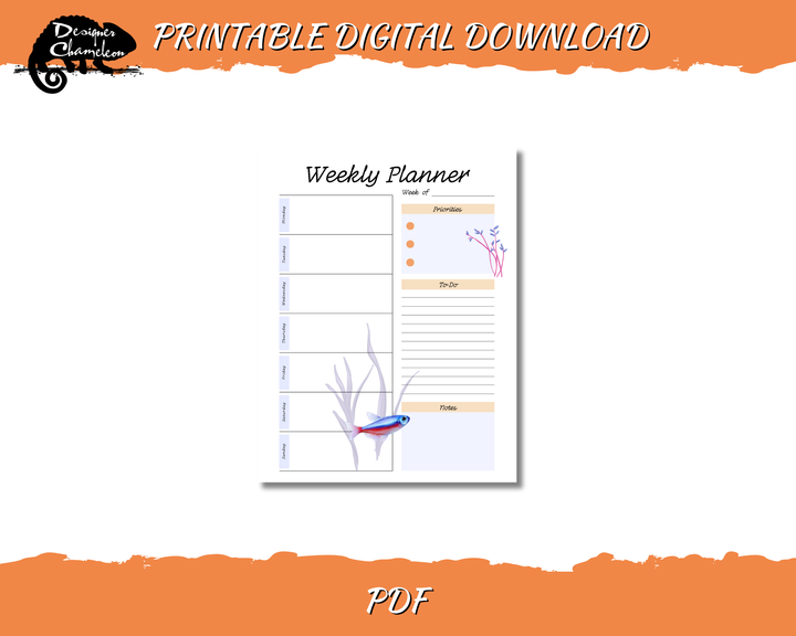 DIGITAL Fish Tank Planner Inserts