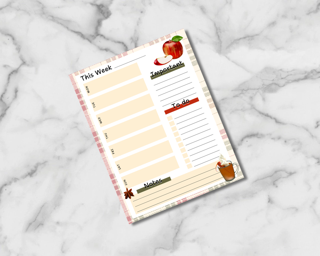 Apple Orchard Afternoon Planner Inserts