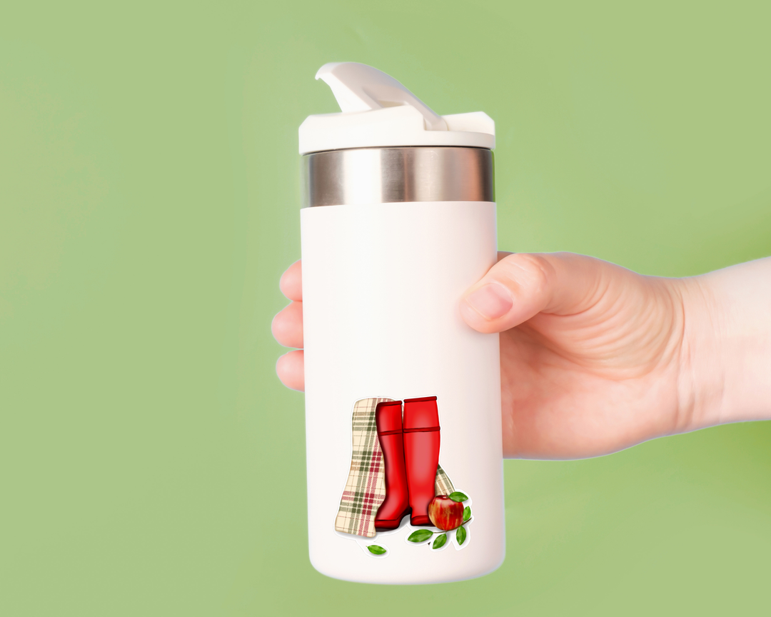Apple Orchard Afternoon Waterproof Vinyl 3" Sticker