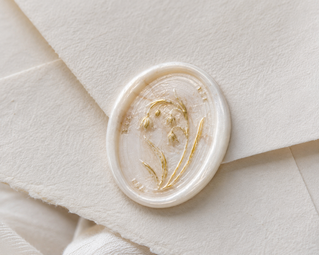 Lily of the Valley Embellished Wax Seals