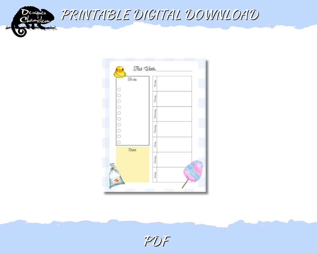 DIGITAL County Fair Planner Inserts