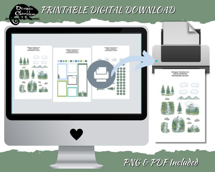 DIGITAL Mountains and Waterfalls Collection