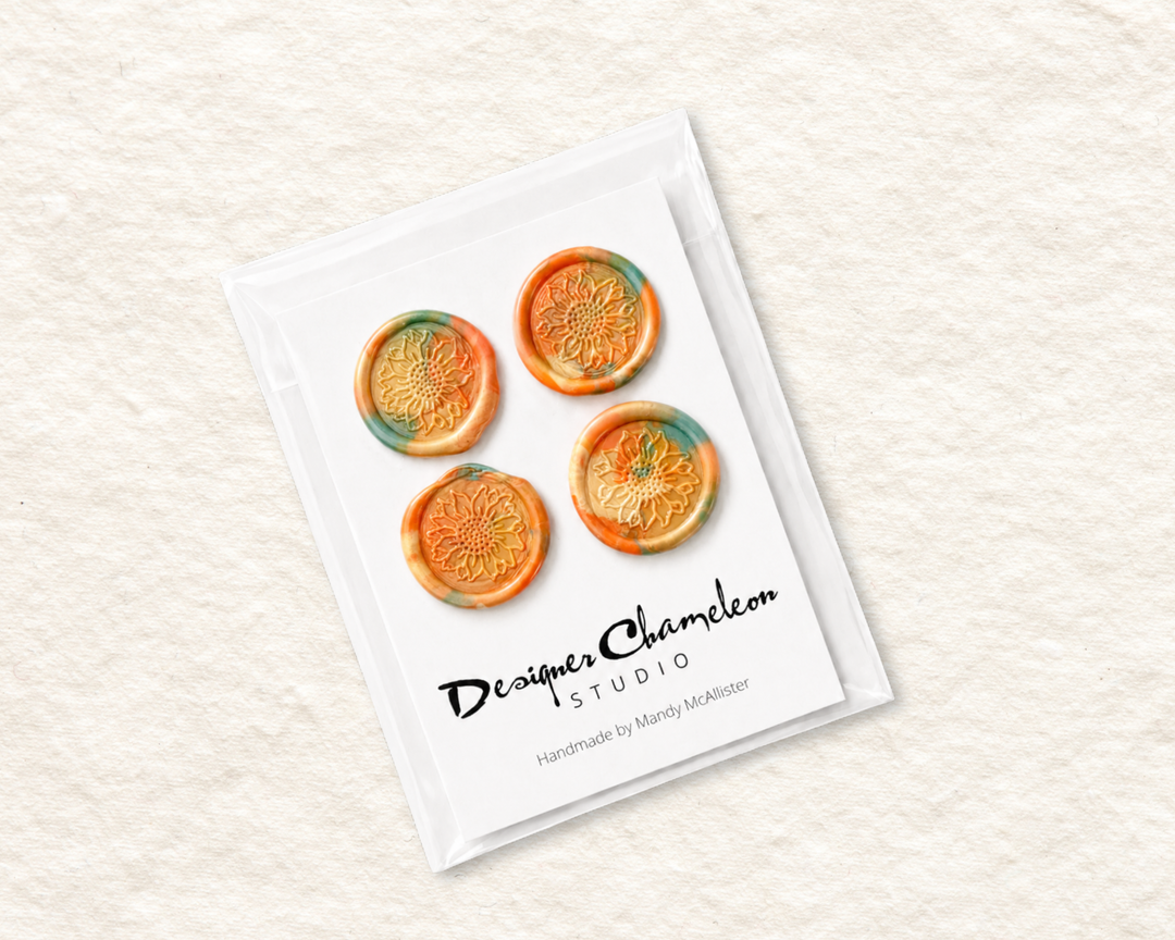 Harvest Sunflower Embellished Wax Seals
