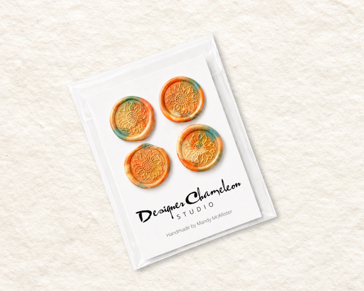 Harvest Sunflower Embellished Wax Seals