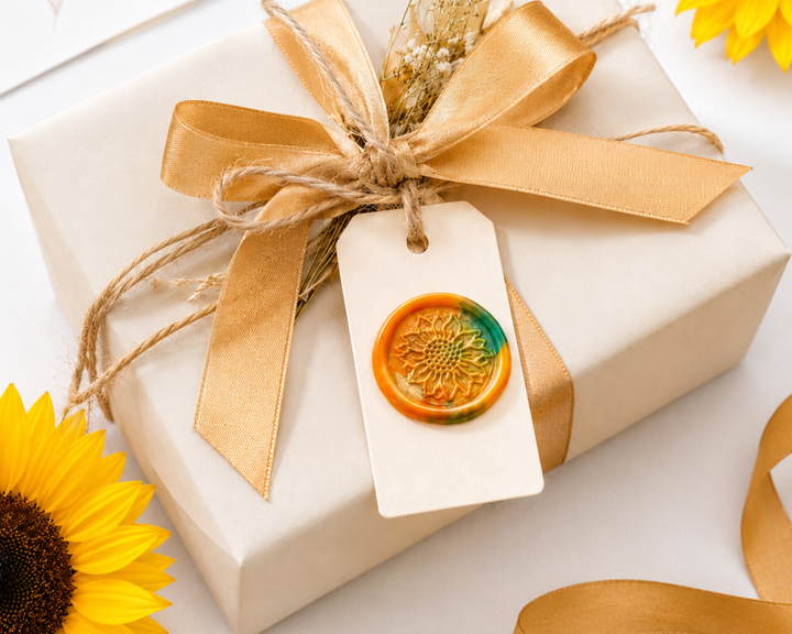 Harvest Sunflower Embellished Wax Seals